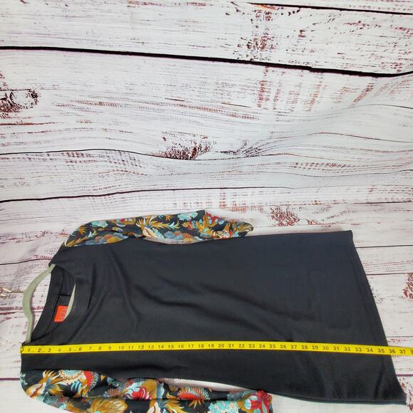 Tracy Nagoshian Black Whimsigoth Dress Sheer Floral Sleeves Fariygrunge Twee XS - Picture 14 of 14